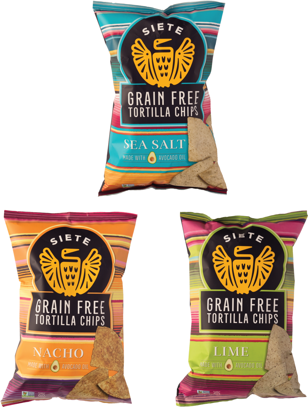 Siete Nacho Grain Free Tortilla Chips (2048x2048), Png Download