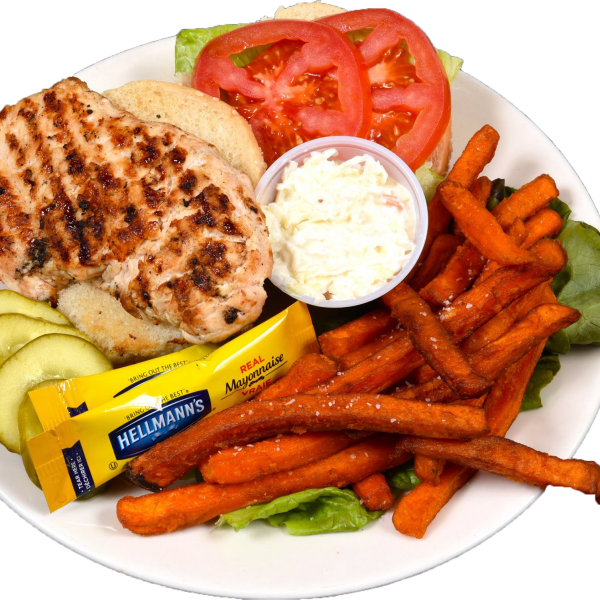 Grilled Chicken Sandwich - Carrot (600x600), Png Download