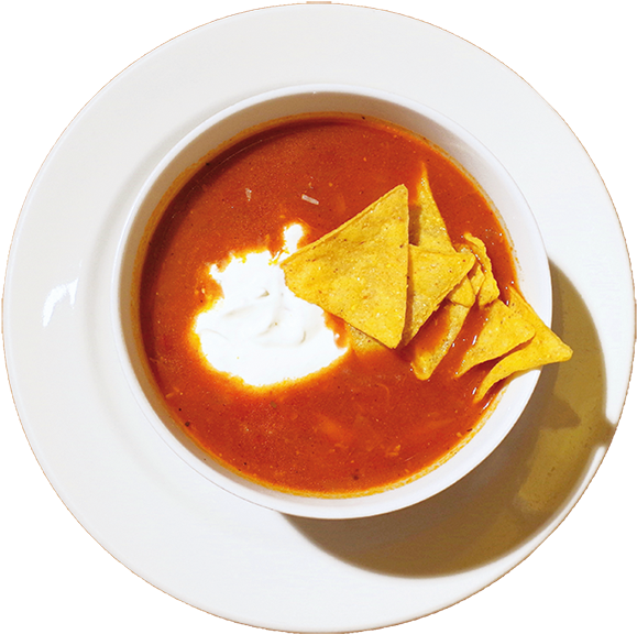 Download Chicken Soup „aztek“ Style With Tortilla Chips - Curry PNG ...