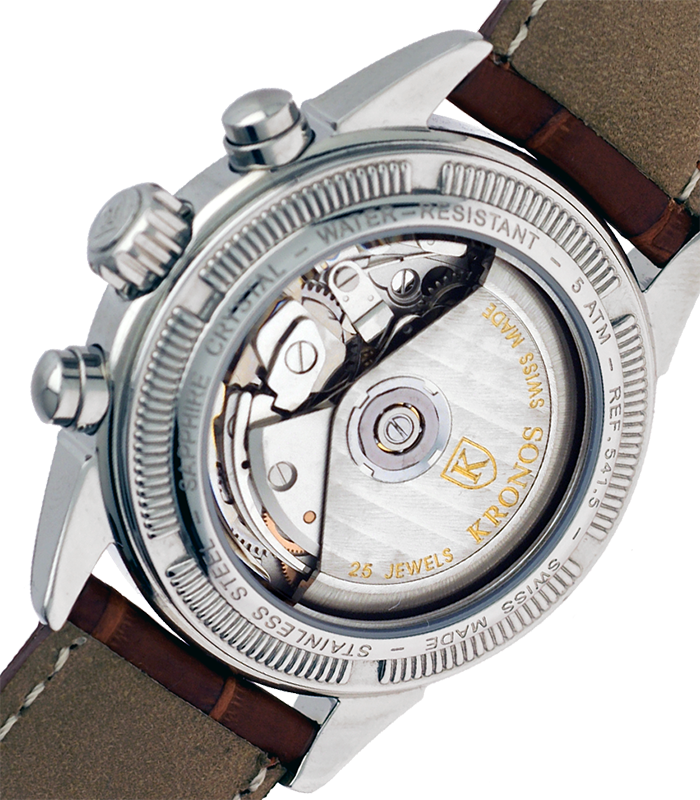 Swiss Made Quantieme Automatic Moon Phase - Kronos Quantieme Automatic Moon Phase (700x800), Png Download