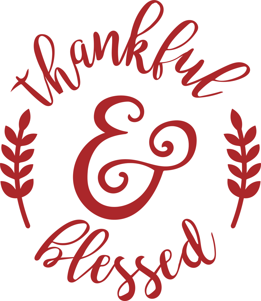 Categories - Thankful And Blessed Svg (1111x1280), Png Download