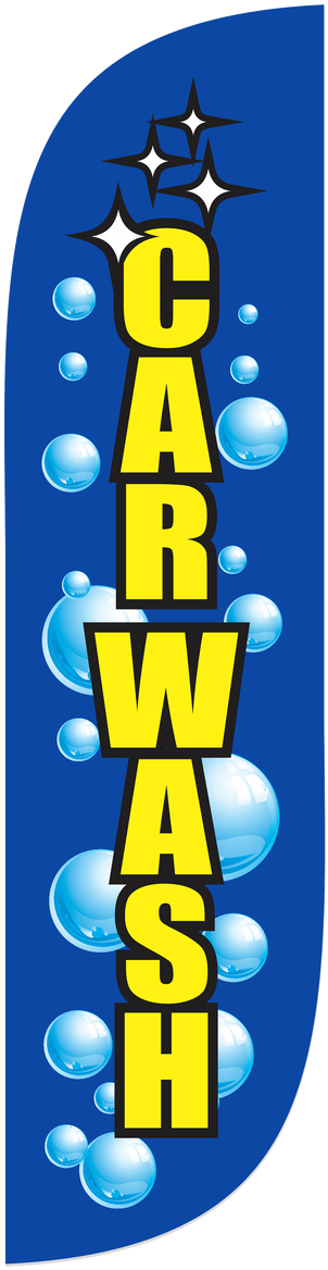 5ft Car Wash Feather Flag Bubbles - Majorelle Blue (1280x1280), Png Download