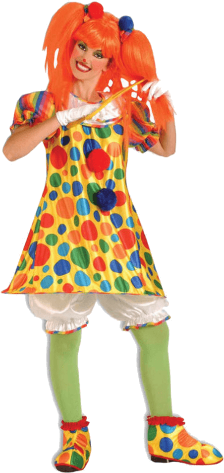 Clown Dress Costume - Clown Costumes (600x951), Png Download