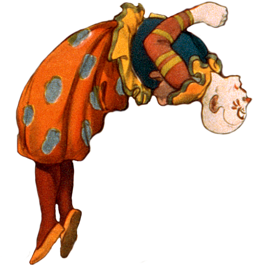 Clown-13 - Vintage Circus Png (535x575), Png Download