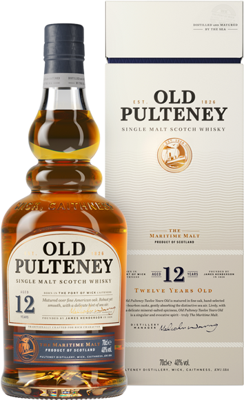 12 Years Single Malt Scotch Whisky - Old Pulteney 18 Year Old (600x600), Png Download