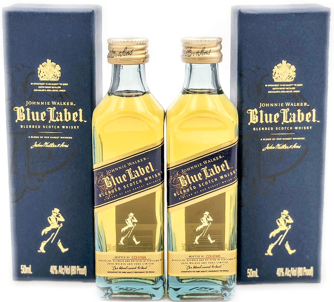 Johnnie Walker Blue Label Scotch Whisky 50ml Mini Bottles - Johnnie Walker Blue Label (1280x1159), Png Download
