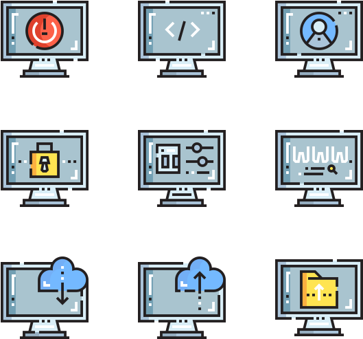 Computer Functions (600x564), Png Download