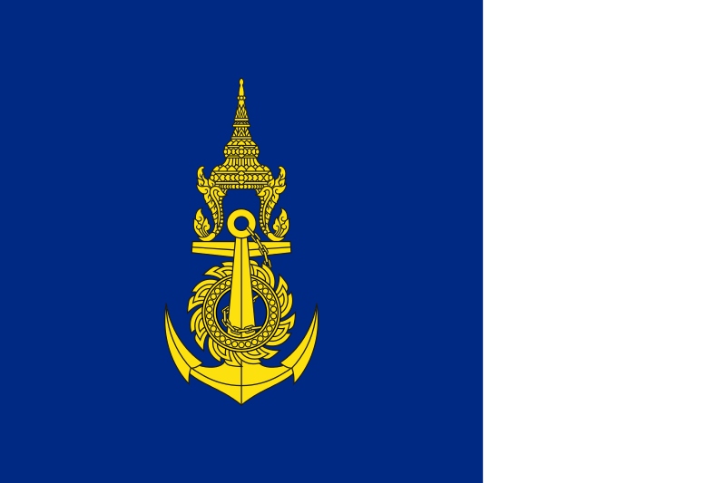 Flag Thai Navy Squadron Commander - Thai Navy Logo (800x533), Png Download