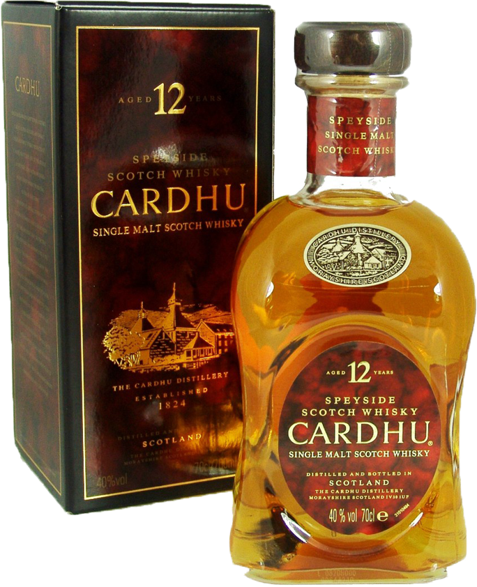 Cardhu 12 Year Old Single Malt Scotch - Whisky Cardhu Png (684x842), Png Download