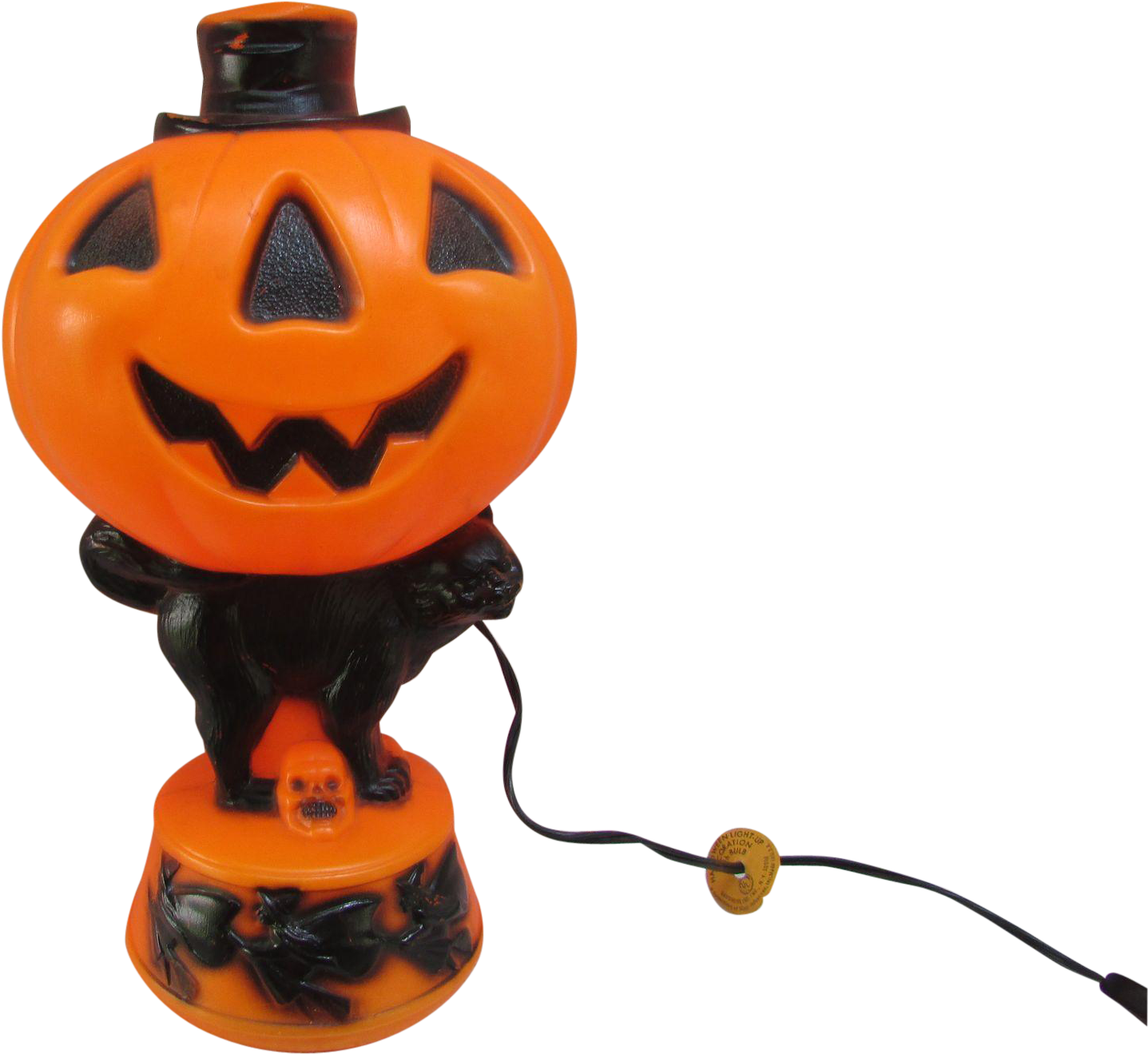 This Is A Very Nice Vintage Halloween Decoration A - Jack-o'-lantern (1436x1436), Png Download