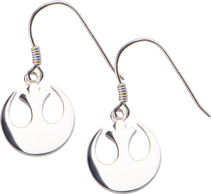 Star Wars Rebel Alliance Sterling Silver Dangle Earrings - Earrings (850x850), Png Download