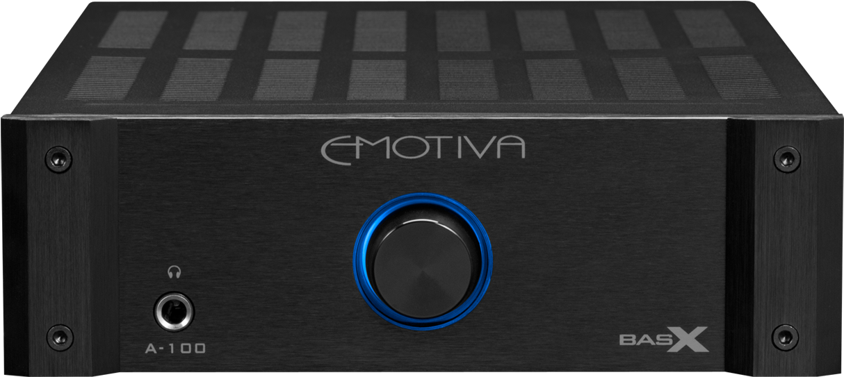Only A Blue Lit Volume Knob Adorns The Front Fascia - Emotiva Basx A 100 (1500x1125), Png Download