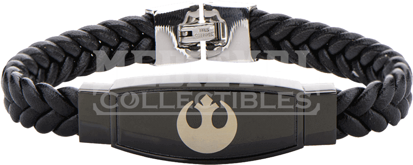 Star Wars Rebel Alliance Braided Leather Bracelet - Star Wars Men Necklace (850x850), Png Download