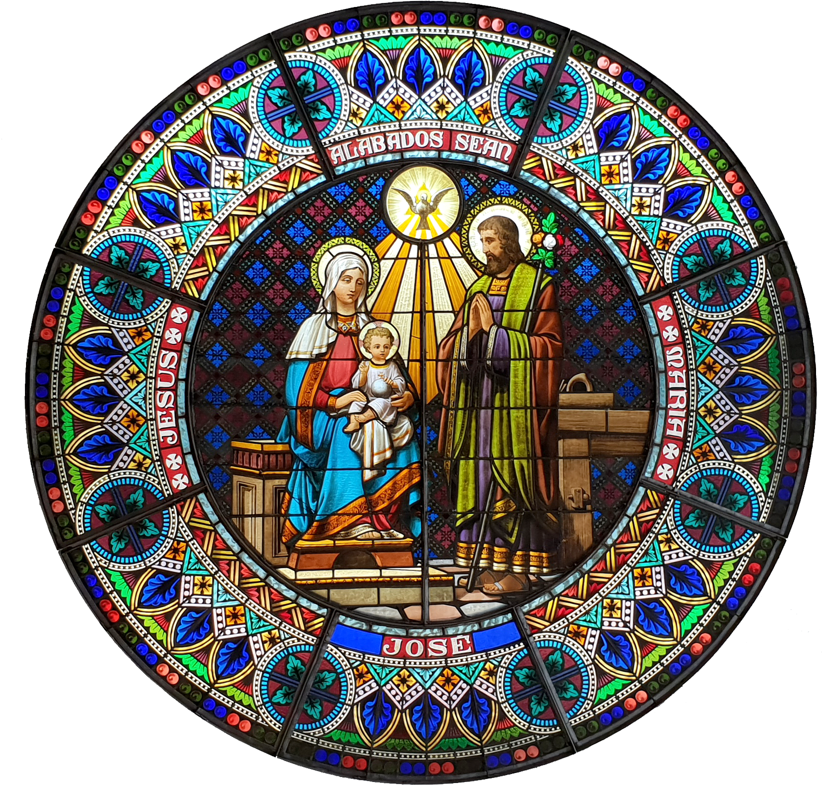 Desde El Grupo Videca Queremos Agradecerles La Confianza - Stained Glass (1953x1836), Png Download