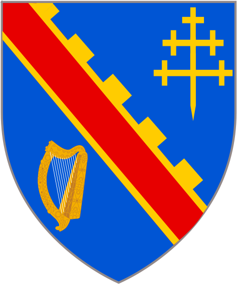Carlow - Kildare Coat Of Arms (600x600), Png Download