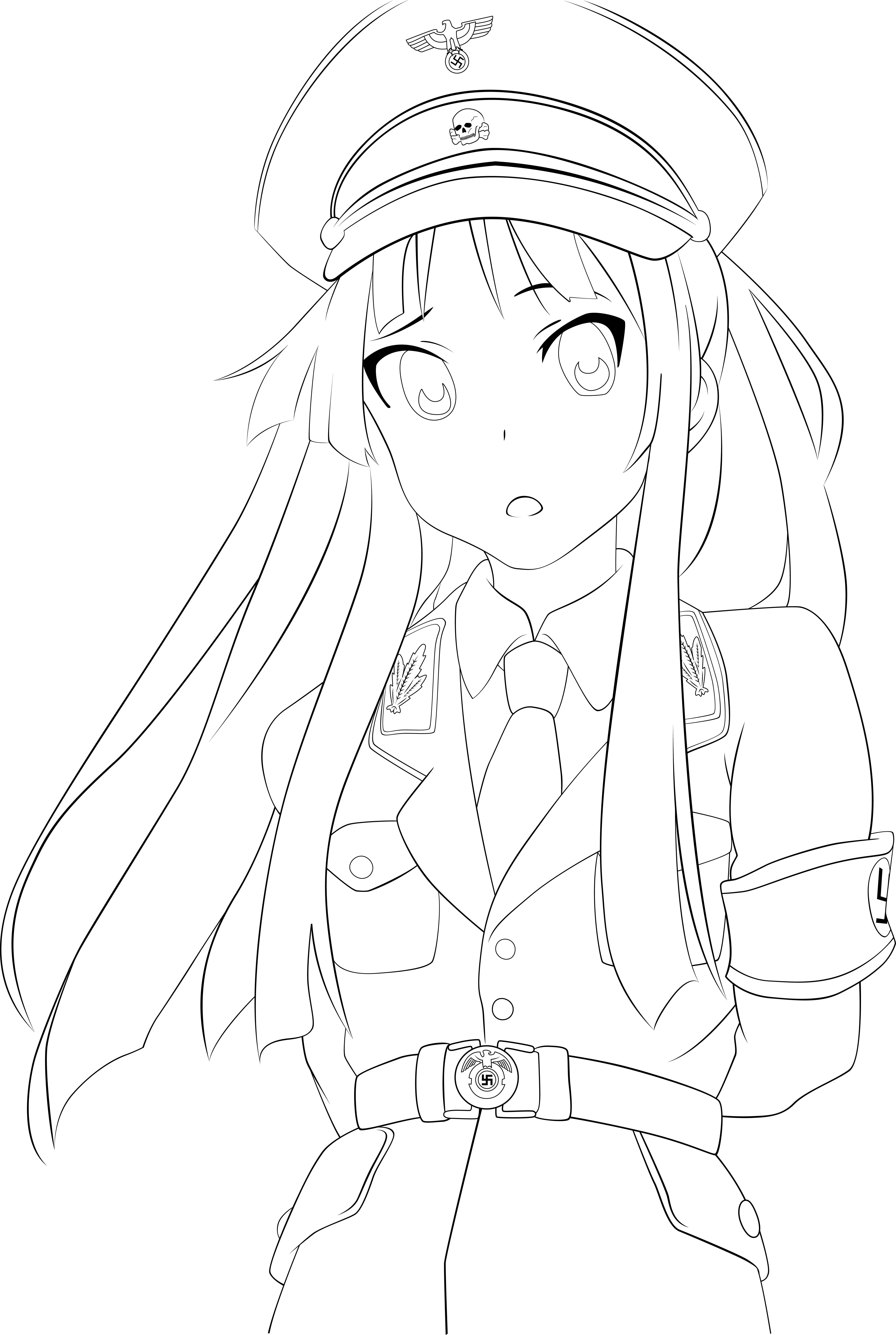 K-on Lines , (5680x8463), Png Download