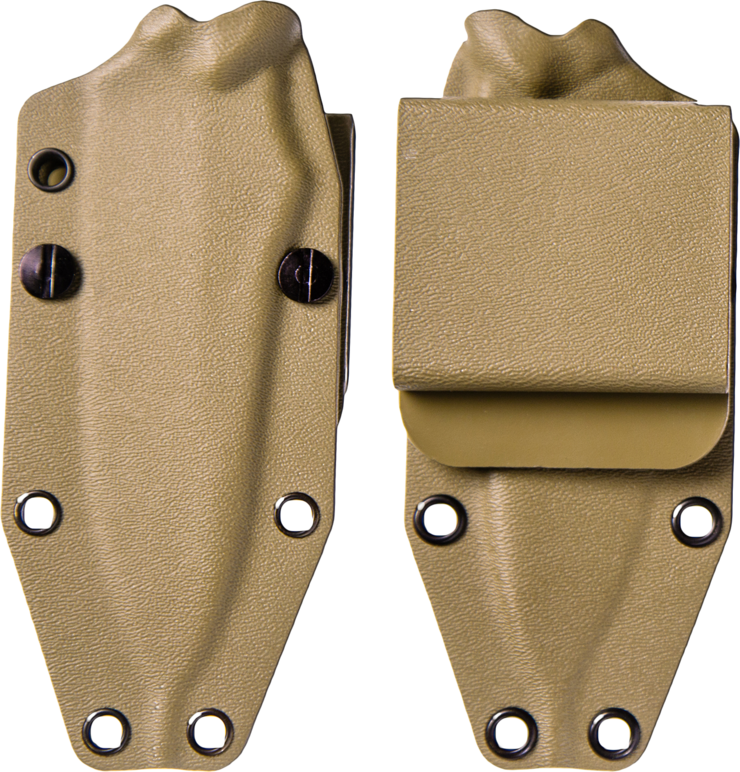 Jackal Pup Kydex Sheath - Leather (620x647), Png Download