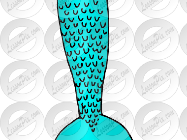 Mermaid Tail Clipart Turquoise - Illustration (640x480), Png Download
