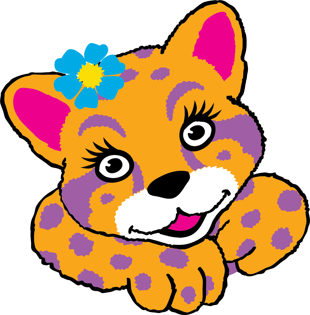 Clip Art - Girl Scout Cookie Leopard (1265x1285), Png Download