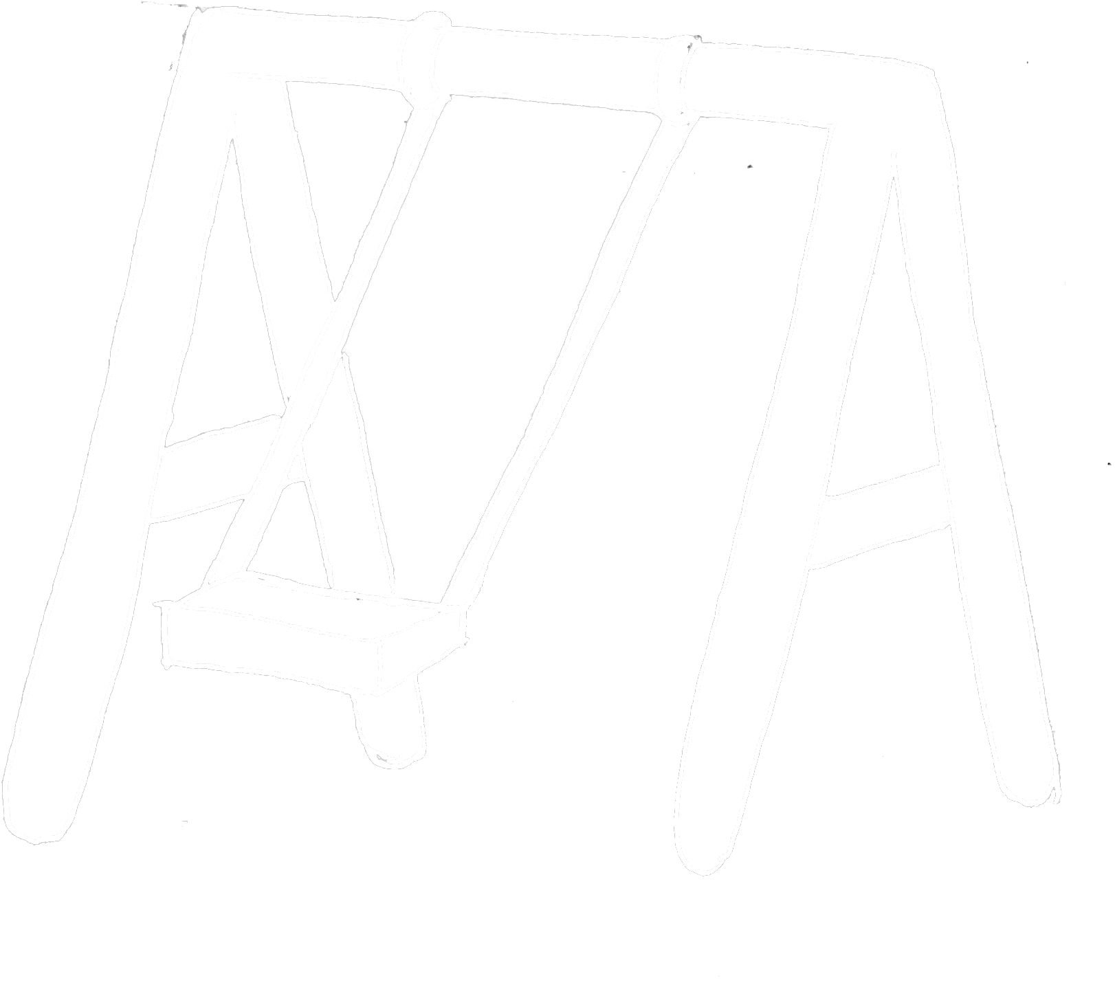 As My Last Project, I First Drew By Hand, Then Scanned, - Folding Table (1952x1536), Png Download