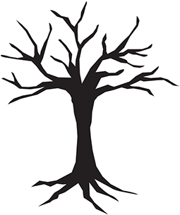 The Last Dead Tree - Tree Trunk Clipart Black (600x616), Png Download