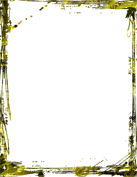 墨 印 邊框 (529x682), Png Download