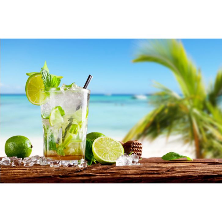 Poster Caipirinha Brasil Praia - Porownanie Kalorii W Produktach (726x1000), Png Download