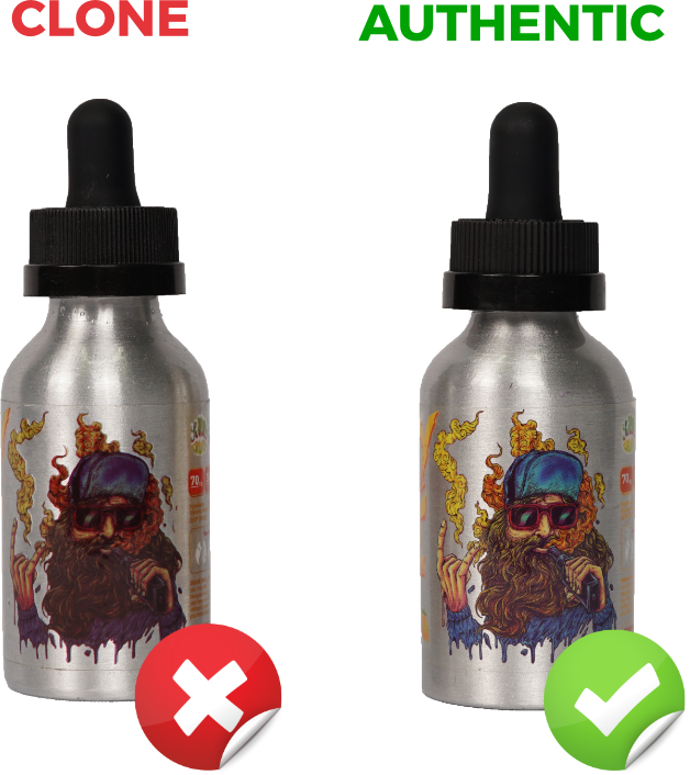 Poorly Made - Nasty Juice Original Vs Fake (628x706), Png Download