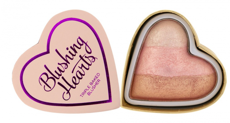 I Heart Makeup Blushing Hearts Triple Baked Blusher - Blushing Hearts Peachy Pink Kisses (800x800), Png Download