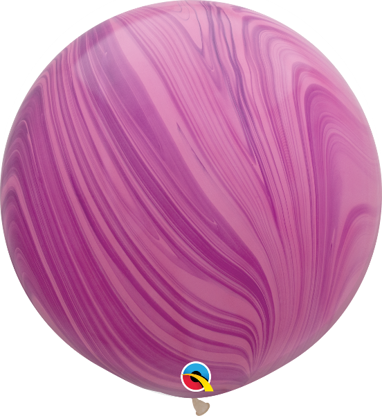 Superagates Pink Violet 3ft - Sphere (552x600), Png Download