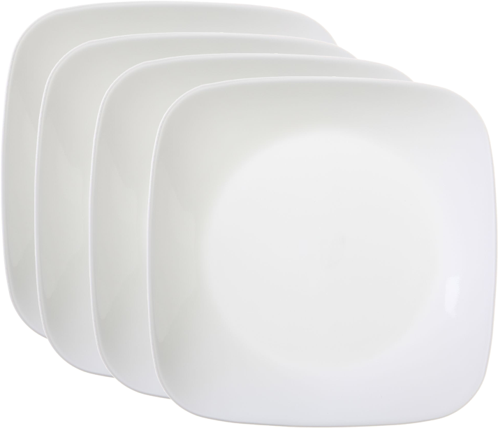 4-pc Corelle Winter Frost White Set - Plastic (1500x867), Png Download