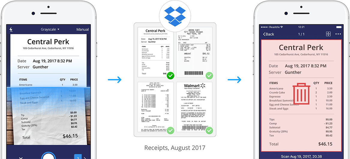 What Makes Up The Best Scanner App Is The Powerful - Dropbox (1167x529), Png Download
