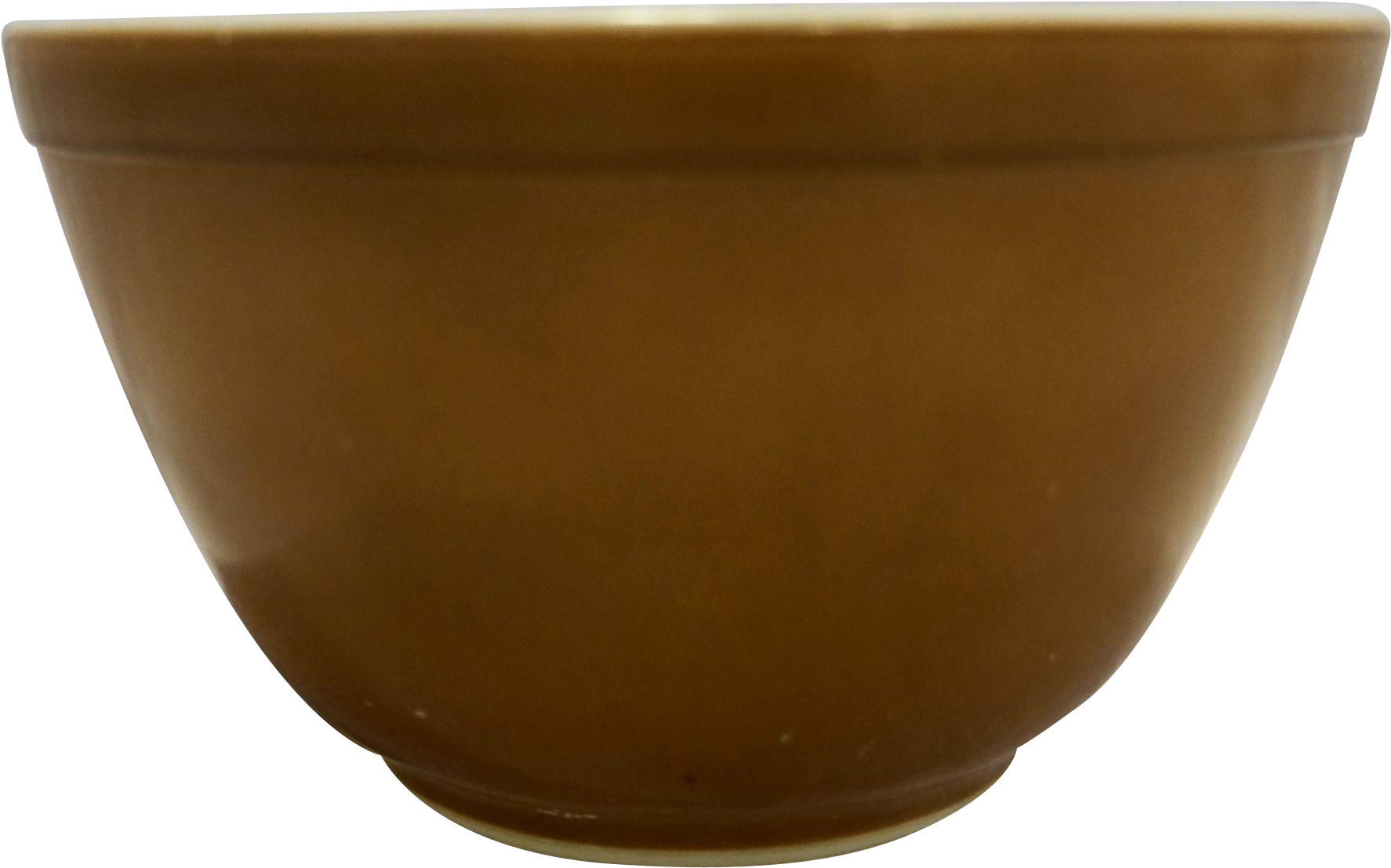 Pyrex Solid Brown Small 401 1 1/2 Pt Mixing Bowl - Bowl (1773x1773), Png Download