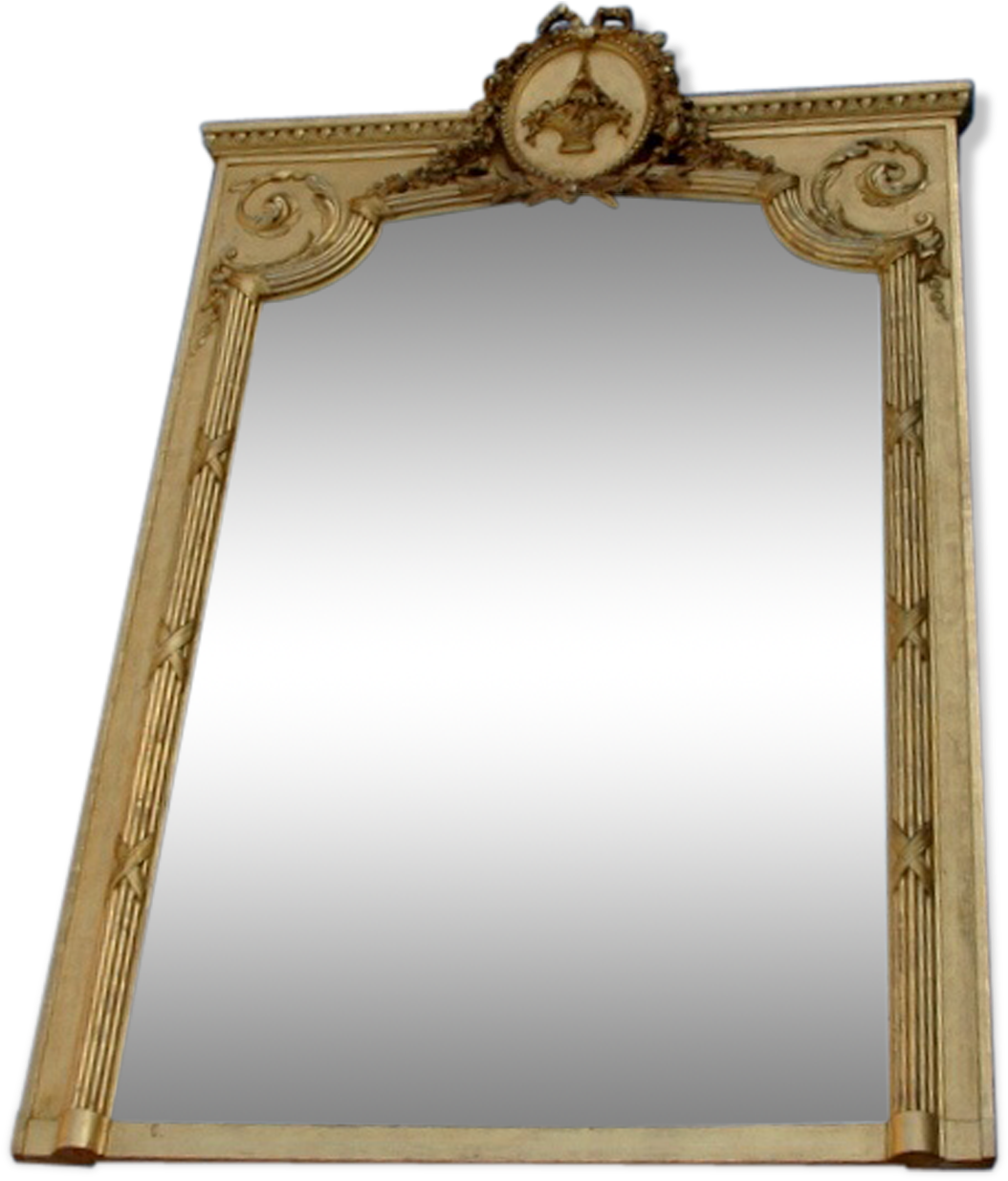 Gold Mirror Nineteenth 170x105cm - Mirror (1457x1457), Png Download