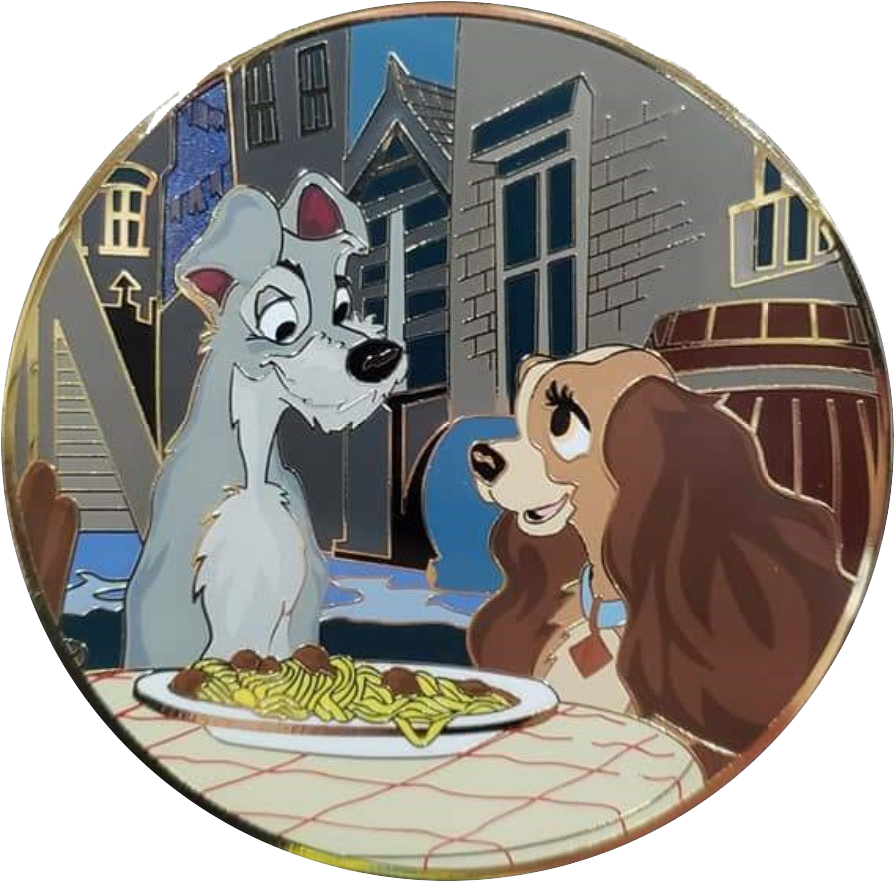 Golden Magic Series - Disney Pin Golden Magic Lady And The Tramp (895x895), Png Download