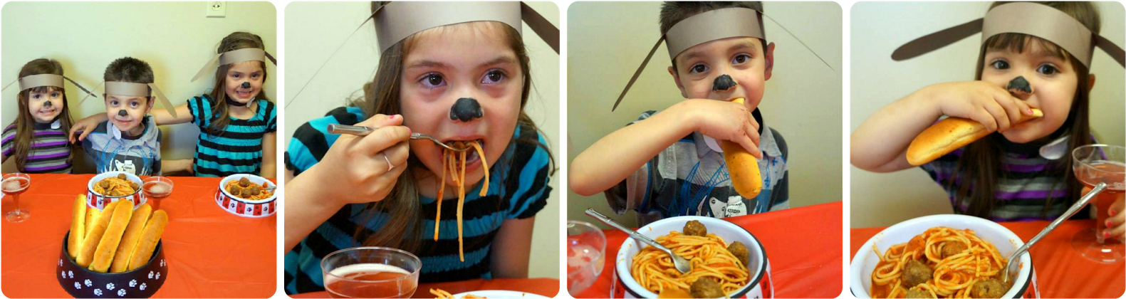 I Made The Kids Dog Ears And Dog Collars Out Of Colored (1600x439), Png Download