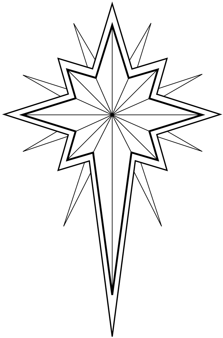 Winter And Christmas Decor Ideas - Estrella De Belen Dibujo (760x1200), Png Download