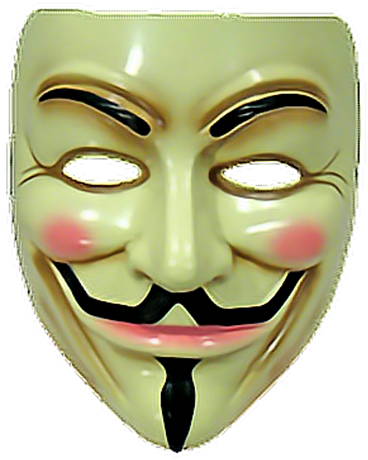 Facemask Mask Masks Facemasks Anonymous Freetoedit - Guy Fawkes Mask Png (1024x1024), Png Download