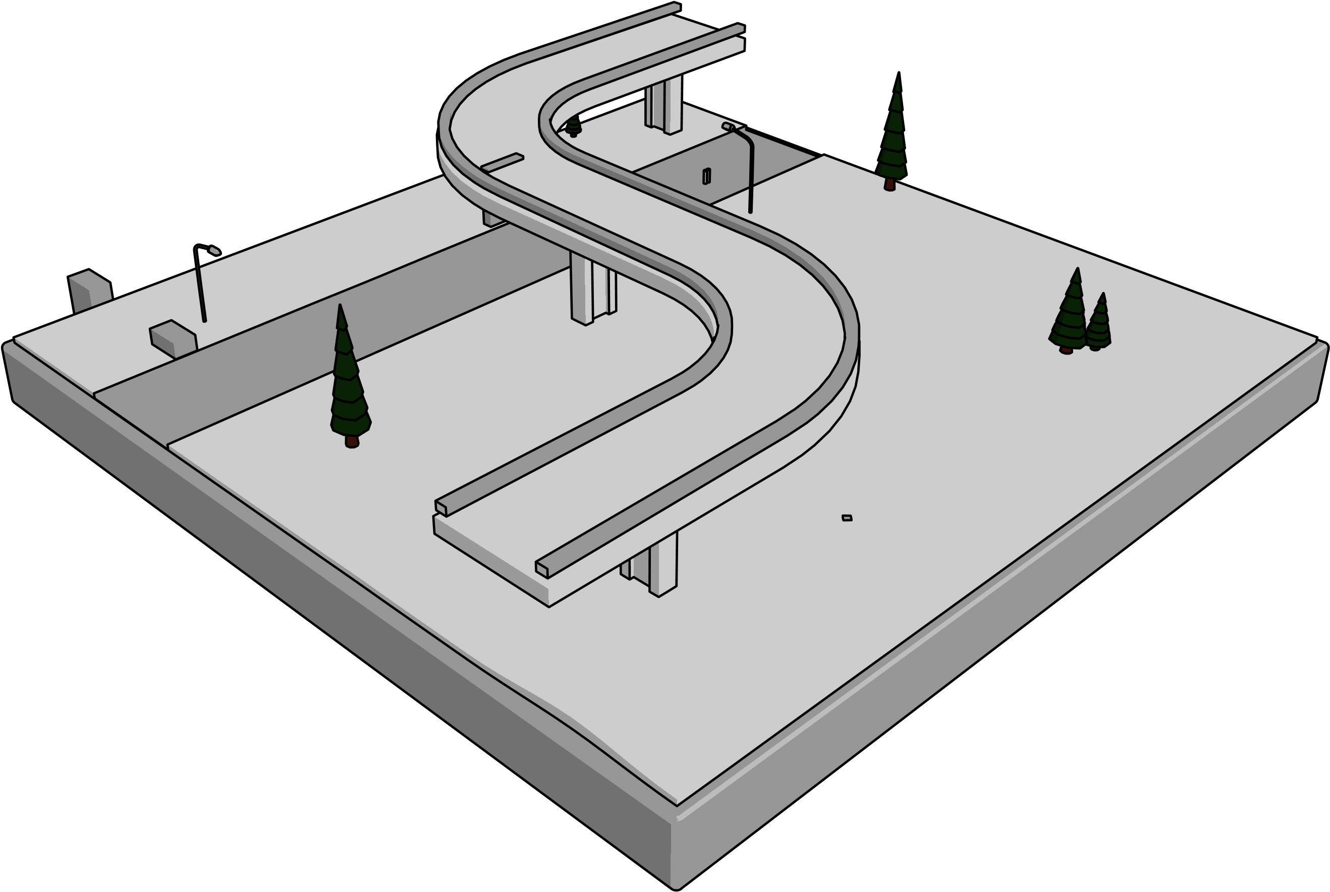 Bridge Clipart Png - Diagram (2808x1935), Png Download