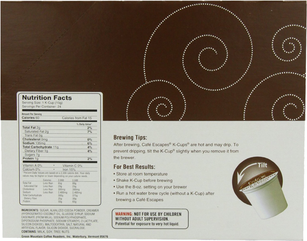 Cafe Escapes Hot Cocoa, Dark Chocolate - Brochure (600x600), Png Download