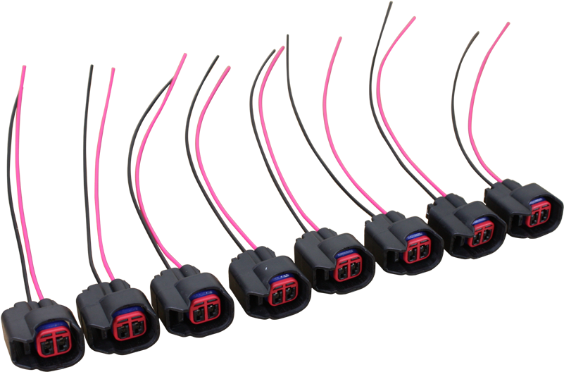 Set Of 8 Fuel Injector Connector Pigtails For 2001-2009 - Speaker Wire (800x800), Png Download