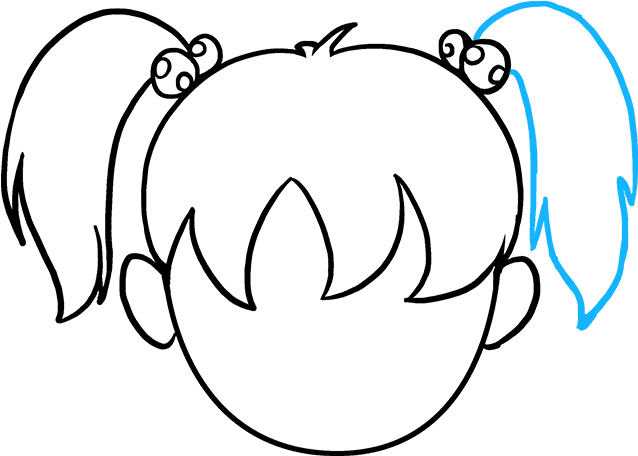 680 X 678 3 - Hair Simple Drawing (680x678), Png Download