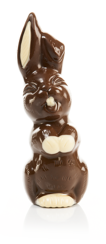 Easter Bunny - Dark - Chocolate (446x1024), Png Download