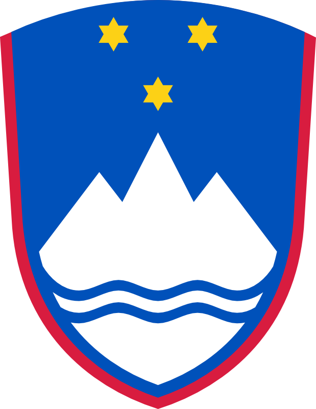 Slovenian National Coat Of Arms - Slovenia Flag Logo (619x801), Png Download