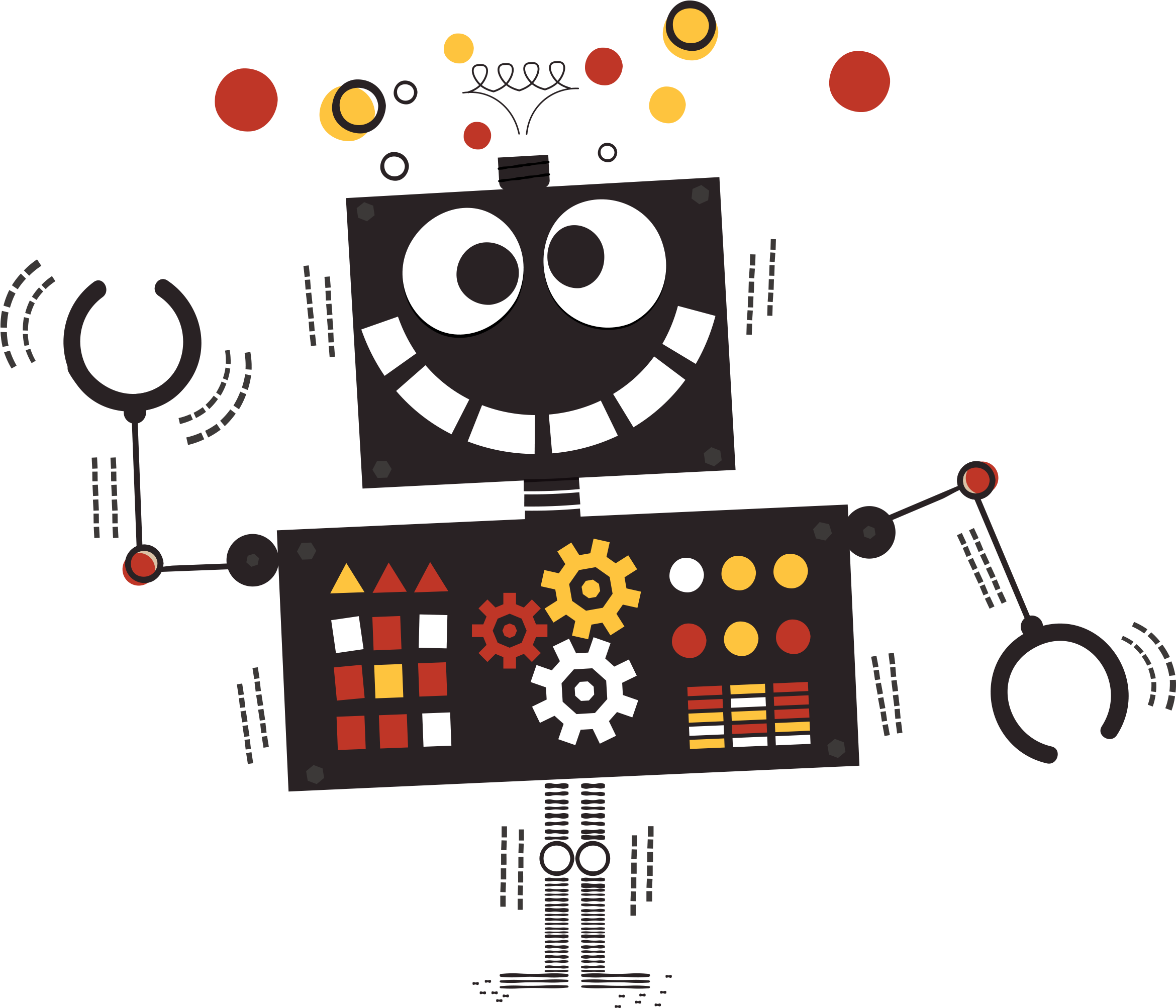 Tattly Psyched Robot Steve Mack 00 V=1531752880 - Robot (3000x3000), Png Download