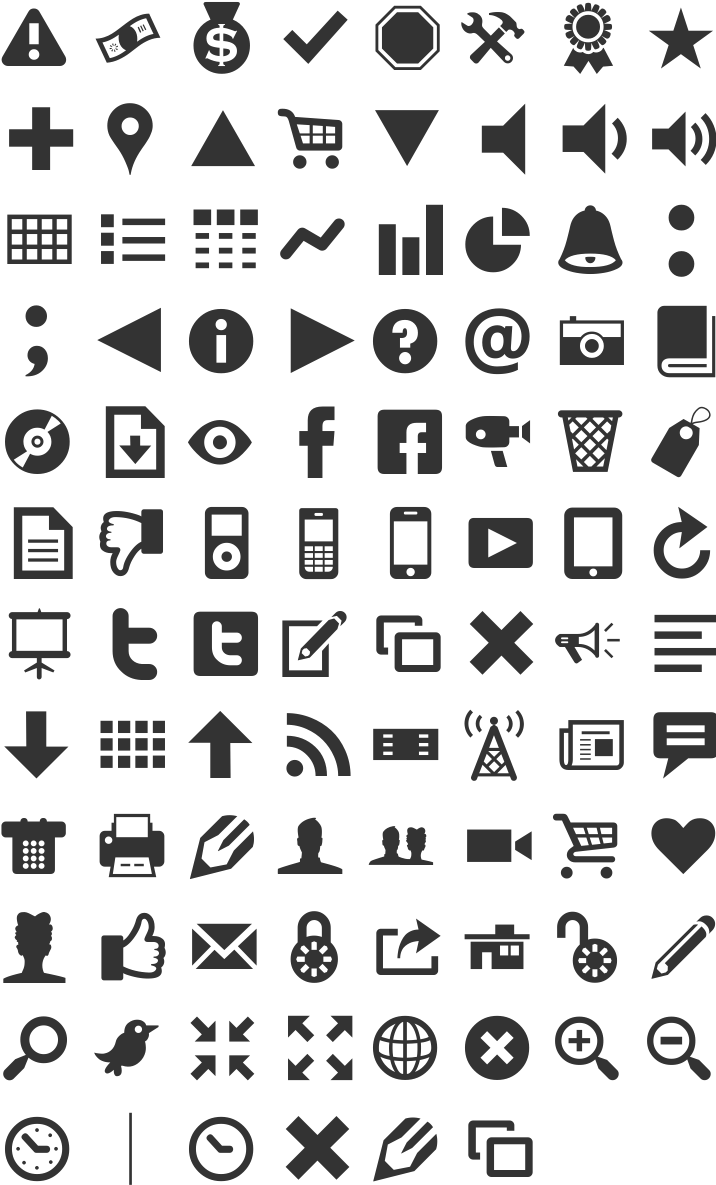 Modern Pictograms Pssst There Is A Camera Icon In There - Modern Pictograms Font Map (720x1212), Png Download