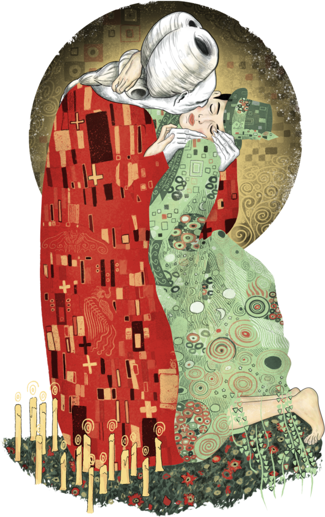 El Beso De Klimt Dracula (768x1024), Png Download