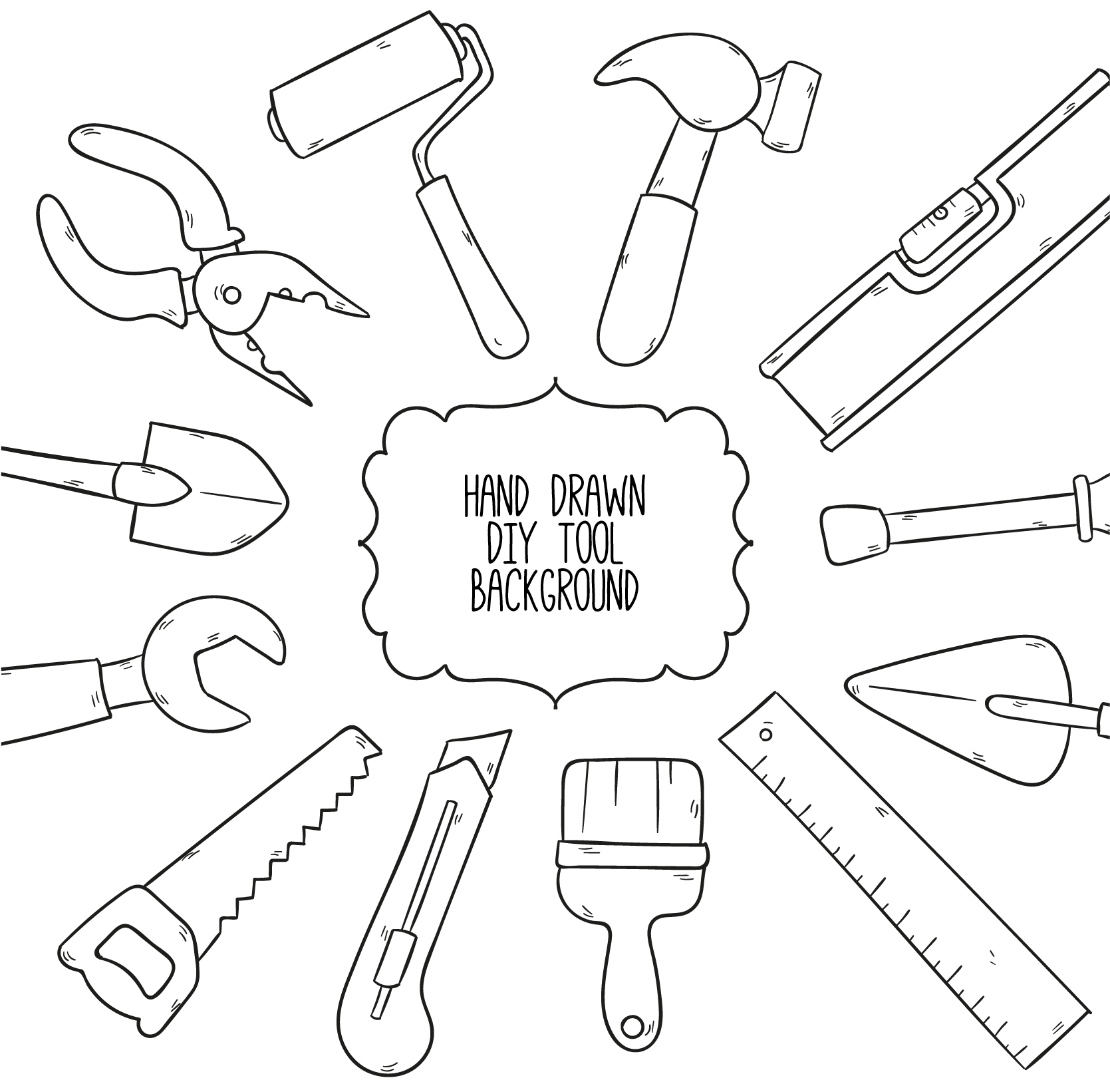 Jpg Royalty Free Stock Clip Art Carpentry Background - Illustration (2265x1640), Png Download