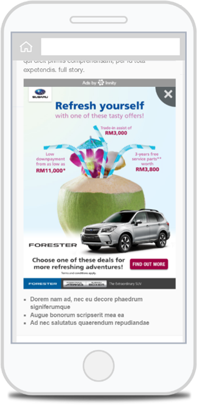 The Ad Will Only Appear When User Scroll Down An Article - Iphone (2428x1504), Png Download