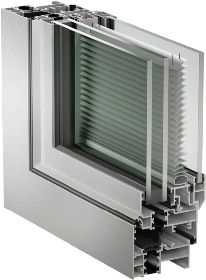 Integrated Venetian Blinds Windows - Sash Window (672x563), Png Download